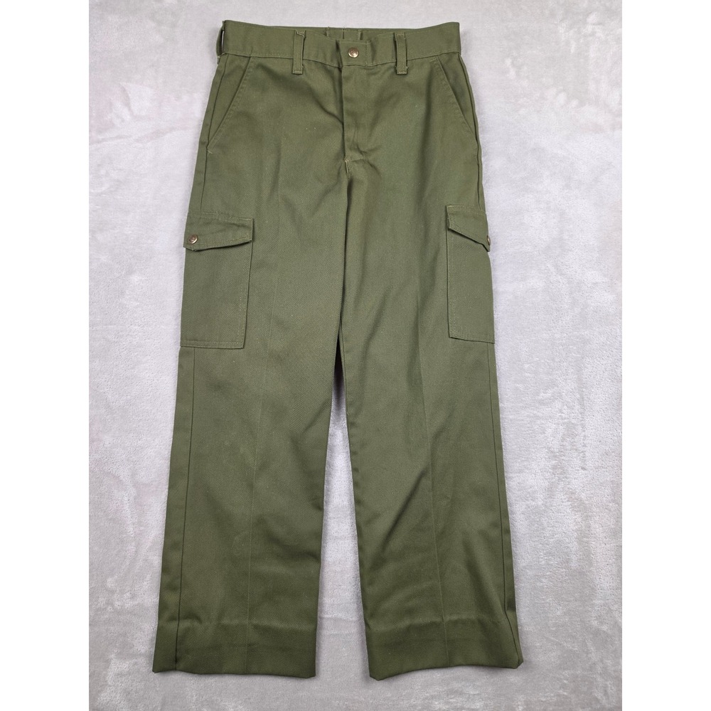 Vintage Boy Scouts of America Cargo Pants Mens 28x26 Green Official BSA *Read